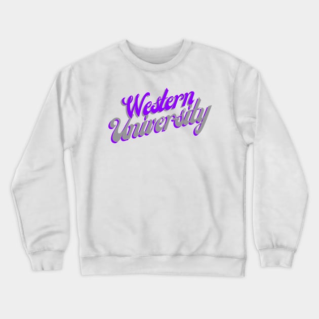 Western University Crewneck Sweatshirt by stickersbyjori